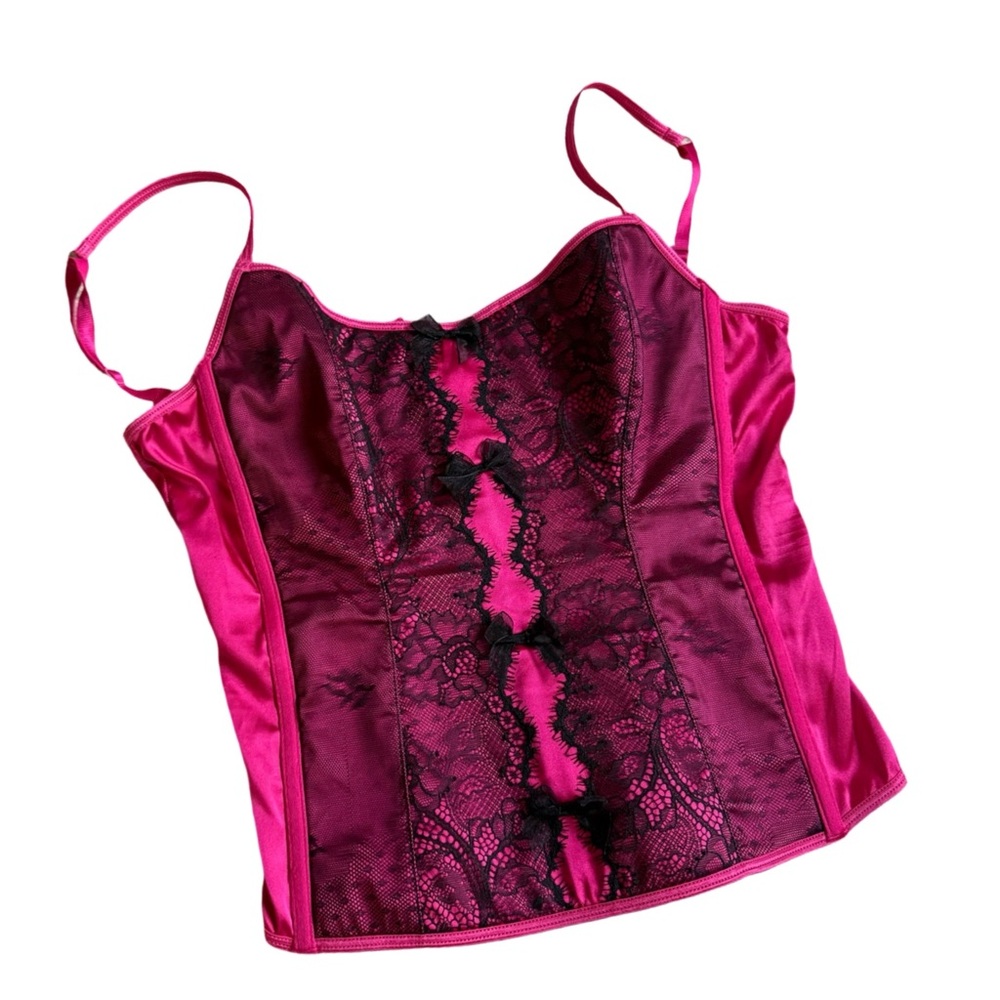 Victoria's Secret Pink Charmuse and Lace Corset